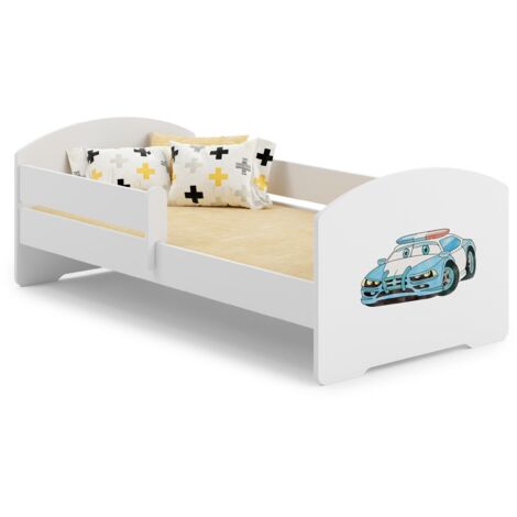 Lit d'enfant LUK avec balustrade 160x80 Police (1/5)