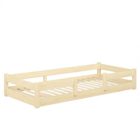 Plancher lit bas Lila 120x60 cm - bois naturel Montessori