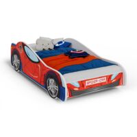 Viking Choice – Lit enfant voiture Spider 80x160 – Matelas 7 cm – Cadre FLEX avec lattes à ressorts – Bords arrondis pour sécurité – Multicolore garçon
