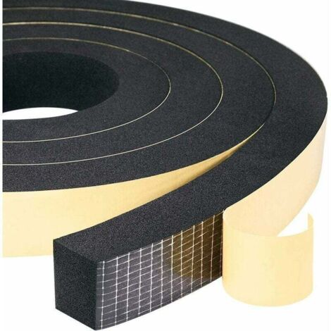 Schaumstoff-Dichtungsstreifen, 2 Rollen, 25 mm (B) x 20 mm (H) x 4 m (L) Wetterfeste Dichtung, stoßfest, kollisionssicher, Möbelschutz