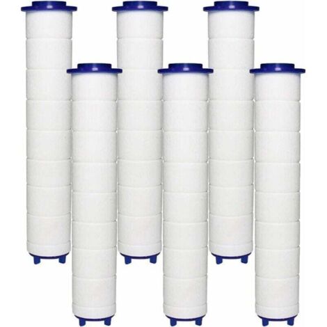 FILTER Duschkopf 6 PP-Baumwollfilter, PP-Baumwollfilterelement für Duschkopf und Ionenfilter, für Regenduschkopf, von DEBUNS (1/5)