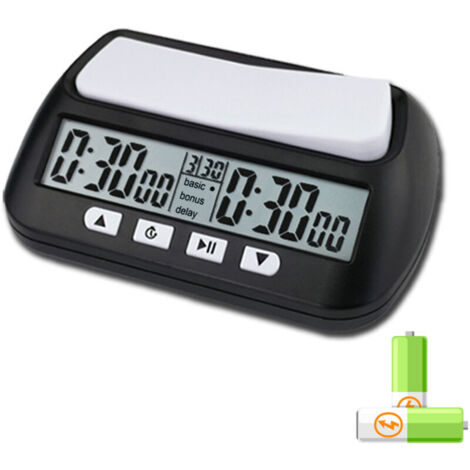 Professionelle Schachuhr, tragbar, multifunktional, 3-in-1, digitaler Schachtimer, Spieltimer, von DEBUNS (1/5)