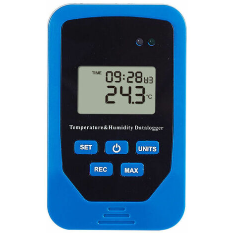 Temperaturschreiber, Temperaturbereich, Feuchtigkeitsschreiber für Lager, Innenfeuchtigkeit, Temperaturschalter, hochwertiges ABS-Material, von DEBUNS