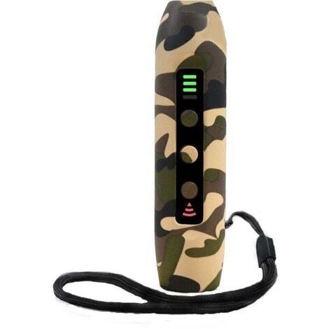 Ultraschall-Hundeabwehrgerät mit 3 Modi, tragbares, wiederaufladbares Hundetrainingsgerät mit intelligenter Taschenlampe mit hoher Helligkeit, Hundetrainingsgerät mit Anzeige, von DEBUNS (1/4)