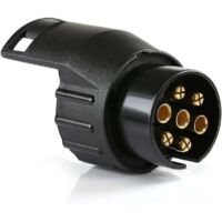 Anhängersteckeradapter, Universalzubehör, wasserdichter 7-poliger auf 13-poliger Anhängeradapter, kompatibel mit Auto und LKW, von DEBUNS