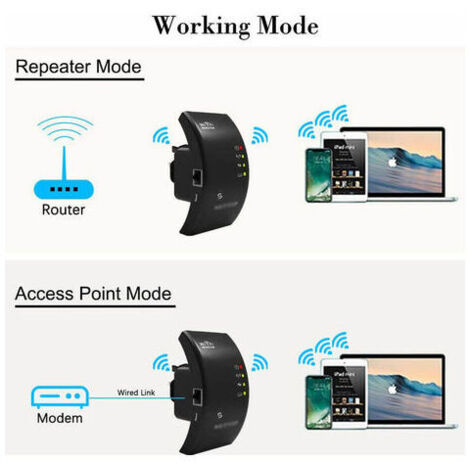 Ripetore WiFi 1200Mbps Wireless WIFI Estendere WiFi Booster 2.4G/5G Amplificatore Di Rete Dual-band Router WiFi Di Segnale A Lungo Raggio - Foto 4