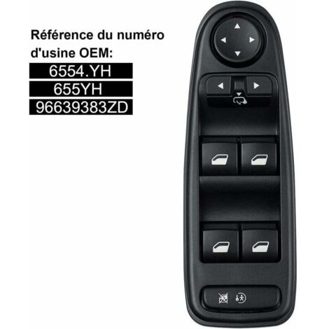 Interruttore alzacristalli C4 Picasso 6554.YH Pulsante interruttore alzacristalli per Citroen C4 Grand Picasso..DEBUNS (1/5)