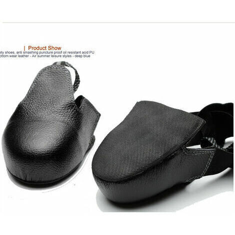 Copriscarpe di sicurezza unisex con punta in acciaio, copriscarpe protettivi universali anti-attrito e antiscivolo (nero, 36-46)