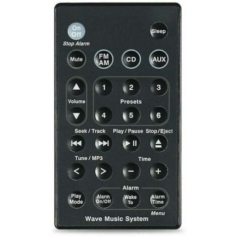 Sostituzione per il telecomando del sistema audio Bose Wave Music System Awr1b1 Awr1b2 Awrcc1 Awrcc2 Awrcc3, da DEBUNS (1/4)