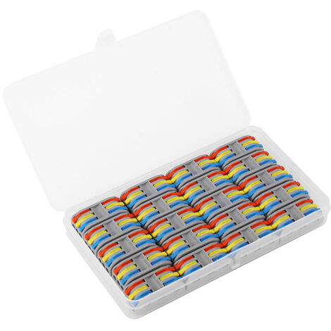 58 Connettori A Derivazione Rapida Per Cavi, 29 Blu E 29 Rossi, Fino A 600 V, Da -60°C A 110°C, In Ottone Stagnato