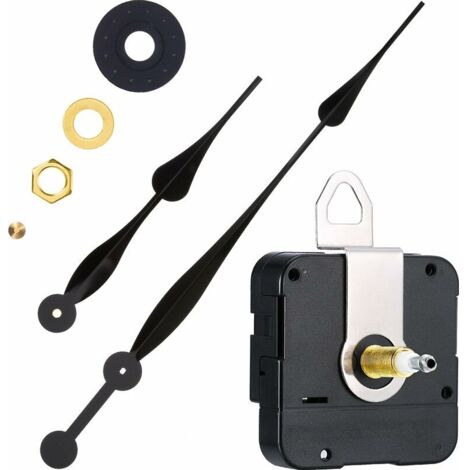 LICHENGTAI Movimento Per Orologio Da Parete Con Lancette Metalliche – Silenzioso E Preciso Per Riparazioni Fai Da Te