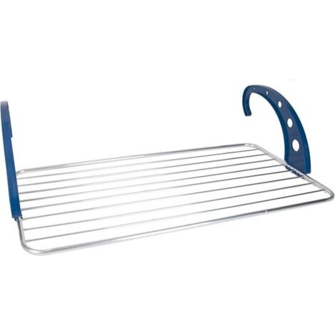 Stendibiancheria autoportante, Stendibiancheria singolo per balcone esterno, 9x58x108 cm