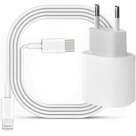 Caricabatterie per iPhone - [Certificato Apple MFi] - Caricabatterie rapido PD da 20 W USB C con cavo da C a Lightning da 6 piedi, adattatore per caricabatterie di tipo C per iPhone 14/14 Plus/14 Pro/ (1/5)