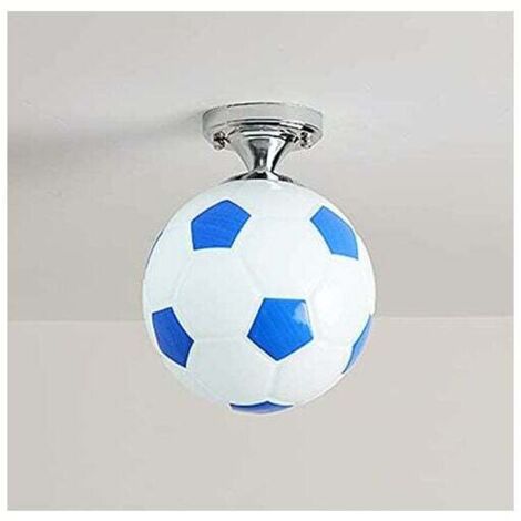 Lampada da soffitto a forma di pallone da calcio, lampadario per cameretta dei bambini, illuminazione per interni, lampadario creativo, illuminazione calda per soggiorno, sala da pranzo, camera da let