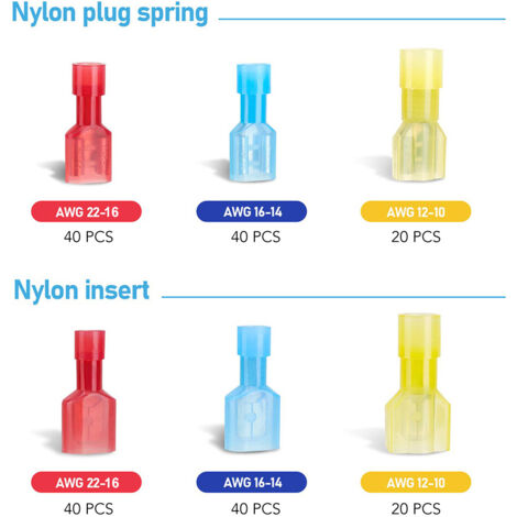 YIXISI 55 Pezzi M5/M6/M8/M10 Ring Terminali Connettori Kit, Capicorda Cavo Batteria, Capicorda Elettrici Ad Anello Di Rame, Per Cavo Elettrico - Foto 2