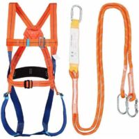 Kit di imbracatura di sicurezza anticaduta, imbracatura di sicurezza anticaduta, protezione anticaduta per lavori ad alta quota, kit di protezione anticaduta, per arrampicata, lavori in quota ecc. DEB