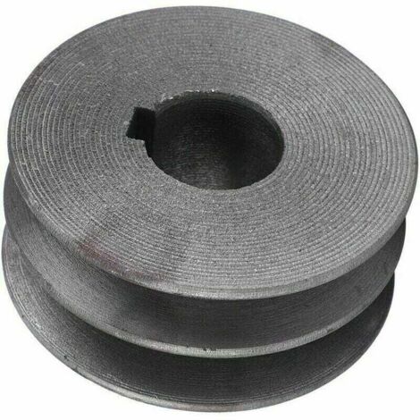 Polea de metal de doble ranura para motor de rueda de taller, rueda síncrona exterior 72 mm interior 24 mm cl 8 mm, de DEBUNS (1/4)