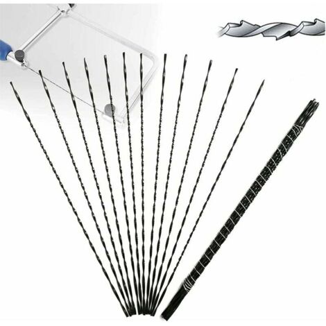 12 hojas de sierra de calar con dientes en espiral para cortar madera y metal (2 unidades), de DEBUNS (1/5)