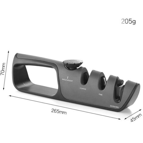 Afilador de cuchillos profesional de cocina, con goma antideslizante para cuchillos, tijeras y afiladores de cuchillos. DEBUNS (1/5)
