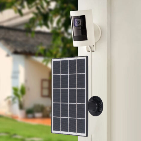 Panel Solar De 3.5W Para Timbre De Vídeo Ring 4 (2021) Y Modelos 2/3/3 Plus - Cable De 13 Pies Incluido