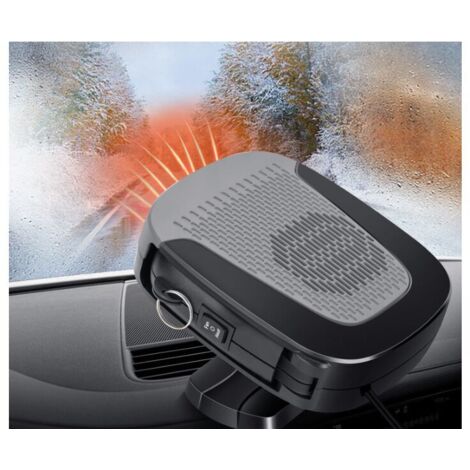 Calentador de coche portátil 2 en 1 de cerámica, 12 V, 150 W, con ventilador, desempañador y antivaho, universal, de 360°, de DEBUNS (1/5)