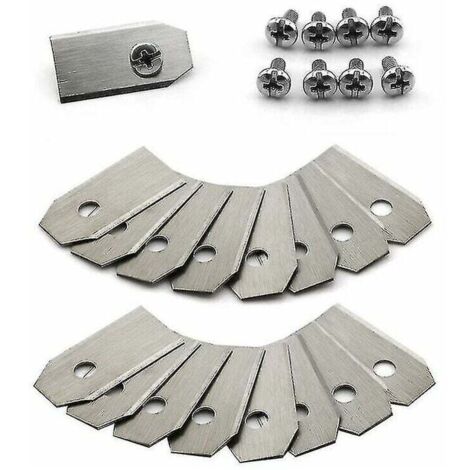 Hoja de cuchillo de titanio de 30 piezas para Husqvarna Automower, Gardena, Meec Silver... DEBUNS (1/5)