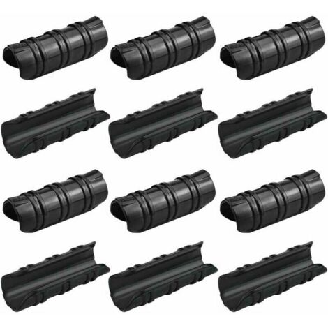 100 clips para invernadero de 25 mm, resistentes a altas temperaturas, duraderos y fáciles de usar, para fijar lonas de invernadero, lonas de jardín, lonas de lona, etc., color negro. DEBUNS (1/5)