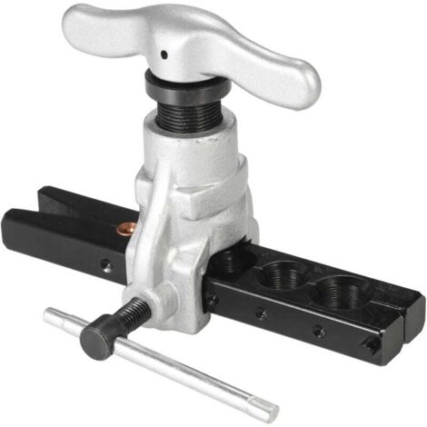 Herramienta de abocardado excéntrico para tuberías de refrigeración, 6 tamaños de matriz de 1/4 a 3/4 pulgadas, cono excéntrico de 45 grados para tuberías de cobre, latón, aluminio y acero dulce. DEBU