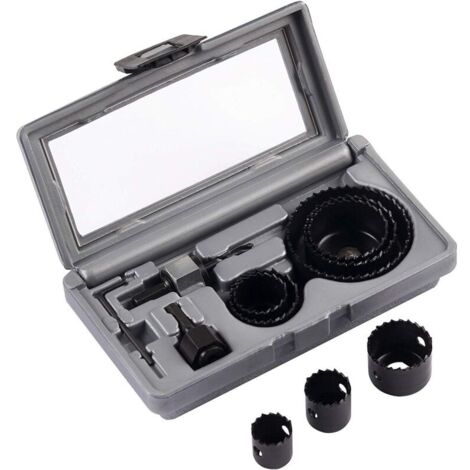 sierra de corona para carpintería - caja de plástico - sierra de corona sierra de corona para placas de yeso - juego de perforación de techo..DEBUNS (1/2)