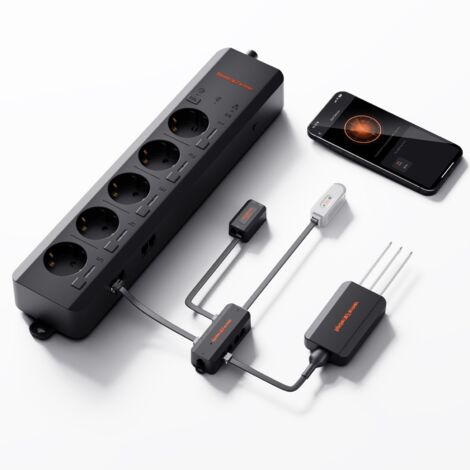 Spider Farmer – Système de contrôle d'éclairage GGS AC5 – Barres de prise avec capteur température/humidité – Automatisation pour éclairage et ventilation