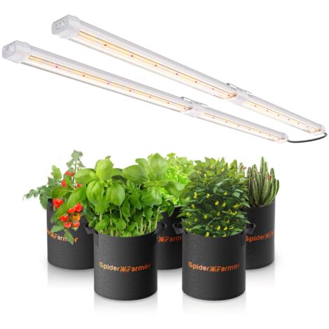 Spider Farmer – Lampe de semis LED full spectrum 80W pour culture indoor – Éclairage optimal pour légumes – Dimensions compactes adaptées aux espaces réduits - Glow80