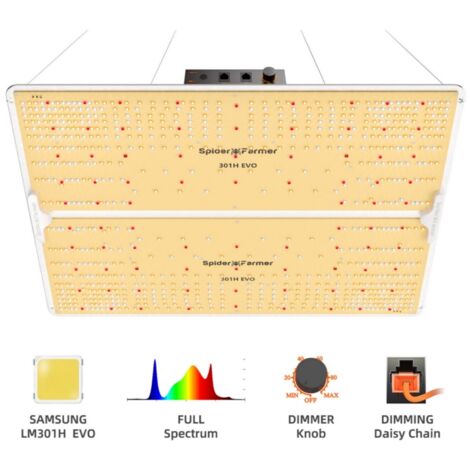 Spider Farmer SF4000 LED élève le spectre complet des plantes d'intérieur Samsung LM301H