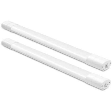 Oraymin Lot de 2 Réglette LED 120cm IP65 Étanche - Plafonnier 36W 3960LM Haute Luminosité - Tube LED Extra Plat pour Garage, Atelier et Cave - Blanc Neutre 4000K - Installation Facile DIY