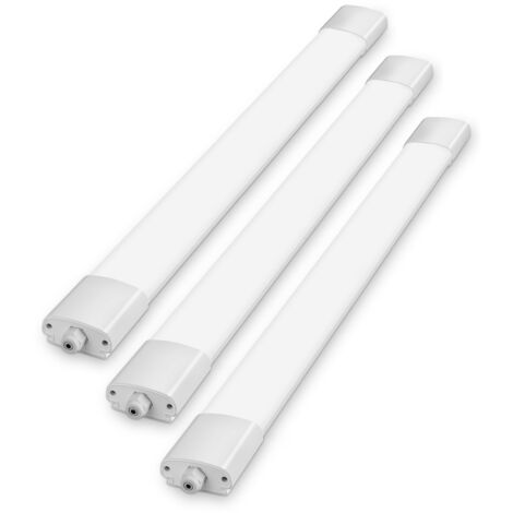 Oraymin Lot de 3 Réglette LED Étanche IP65 150cm - 45W Haute Performance 5000LM - Lumière Naturelle 4000K - Idéal pour Sous-sol, Cuisine et Entrepôt - Installation Facile et Économe en Énergie (1/5)