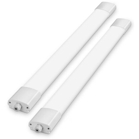 Oraymin Lot de 2 Réglette LED 150cm 45W 5000LM - Luminaire Étanche IP65 pour Garage, Atelier et Cave - Blanc Neutre 4000K - Tube LED Haute Luminosité - Éclairage Industriel et Domestique (1/5)