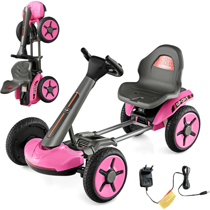 Kinder-Pedal-Gokart  Mit verstellbarem Sitz und Rückenlehne –  www.littlehelper.co.uk