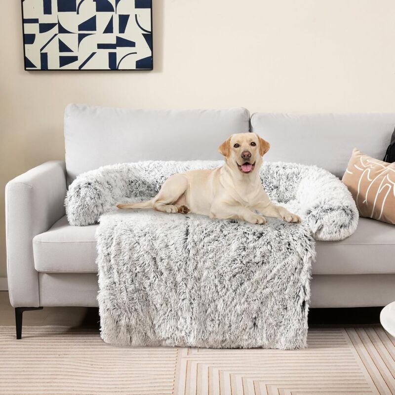 PETART Beruhigende Hundesofa-Matte – Flauschiger Plüsch Mit Abnehmbarem Bezug, Für Große Hunde Drinnen & Draußen