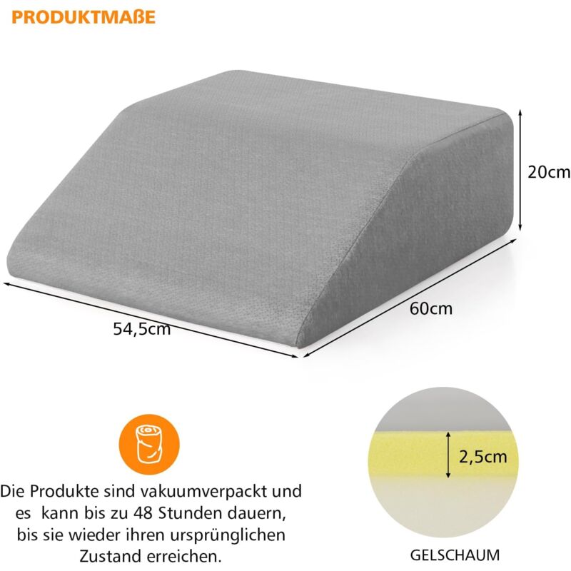 Dreamzie Venenkissen Beinhochlagerung - Memory-Scha Produktbild-Vorschau 7