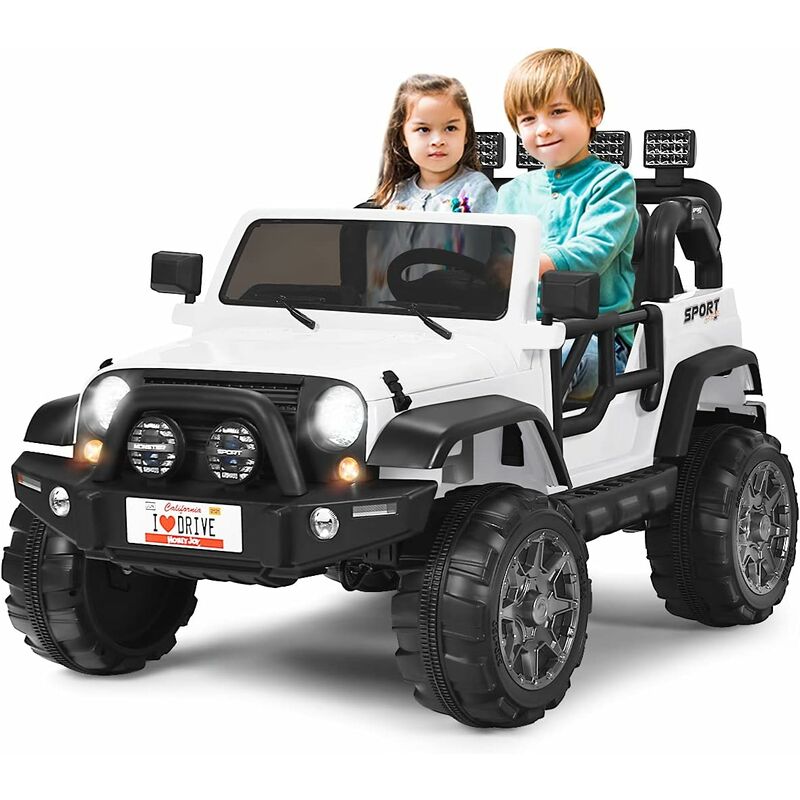 COSTWAY 2 Sitzer Jeep Kinderauto mit 2,4G-Fernbedienung, 3