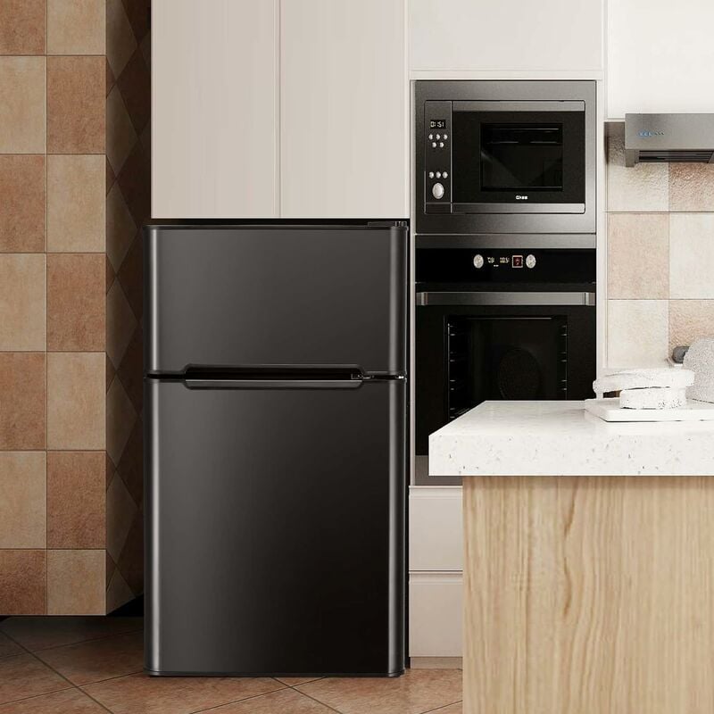 90L Mini-Kühlschrank separates Gefrierfach Kompakter Kühlschrank