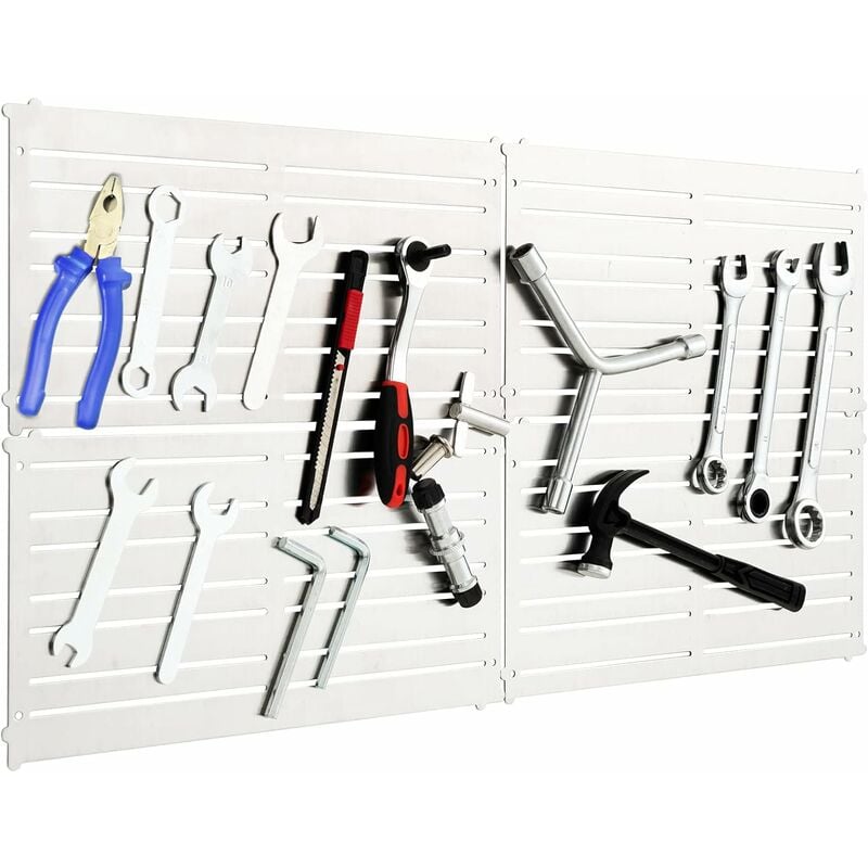 COSTWAY Magnetische Werkzeughalter Wand, 4 Werkzeugplatten