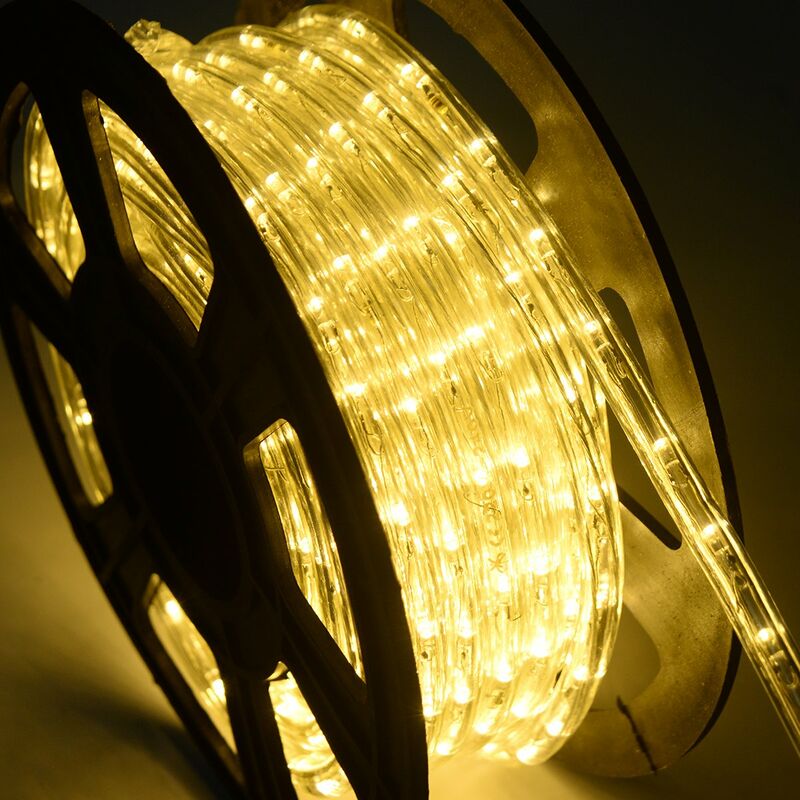 LED Lichtschlauch Lichterschlauch Lichterkette Leuchtschlauch warmweiß 10 Meter