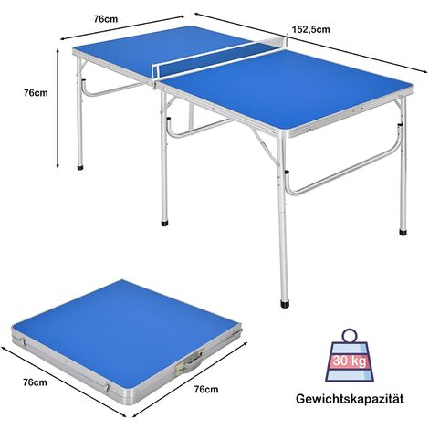 Tischtennisplatte Tischtennistisch Spieltisch+Tischtennisnetz+2 Schläger+3 Bälle 