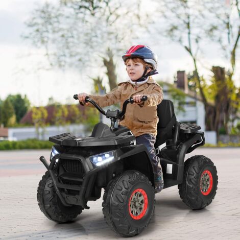 GOPLUS 12V Kinder-Elektroquad – Mit Musik, LED, Bluetooth, Rosa, Für 3–7 Jahre