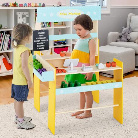 dobar Kinder Picknicktisch inkl. Matschkiste, mit Abdeckung, 121 x 96 x 57  cm, Hemlocktanne