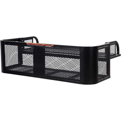 COSTWAY Frachtkorb für ATV/UTV, Universeller Heckträger mit Mesh-Design, ATV Heckablagekorb, 104 x 67 x 31,5 cm