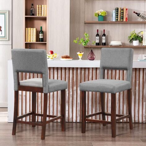 COSTWAY 2er Set Klappstühle Natur - Gepolsterte Esszimmerstühle Bis 160kg Für Küche & Garten