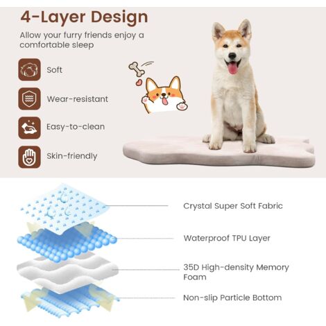 Orthopädisches Hundebett XXL – Wasserdicht Mit Memory-Schaum Für Große Hunde