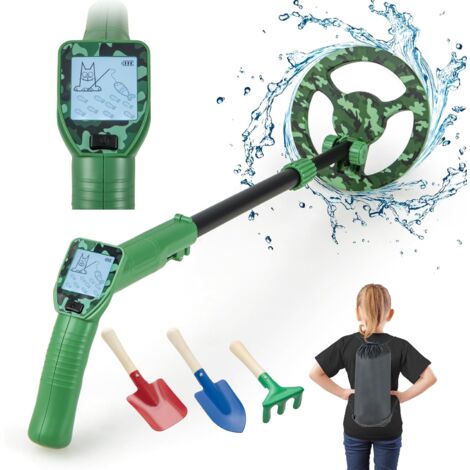 AXFEE Metalldetektor Für Kinder - Wasserdichter Schatzsucher Mit Zubehör Für Outdoor-Abenteuer
