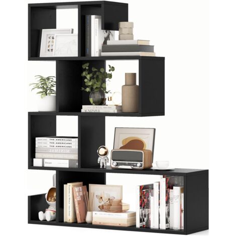 Bibliothèque Enfant Rotative 360° En Forme D'arbre - 4 Niveaux, 7 Compartiments, En Bois Pin, Pour Chambre Ou Salon